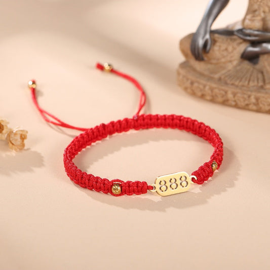 888 Wealth Luck Angel Number Bracelet