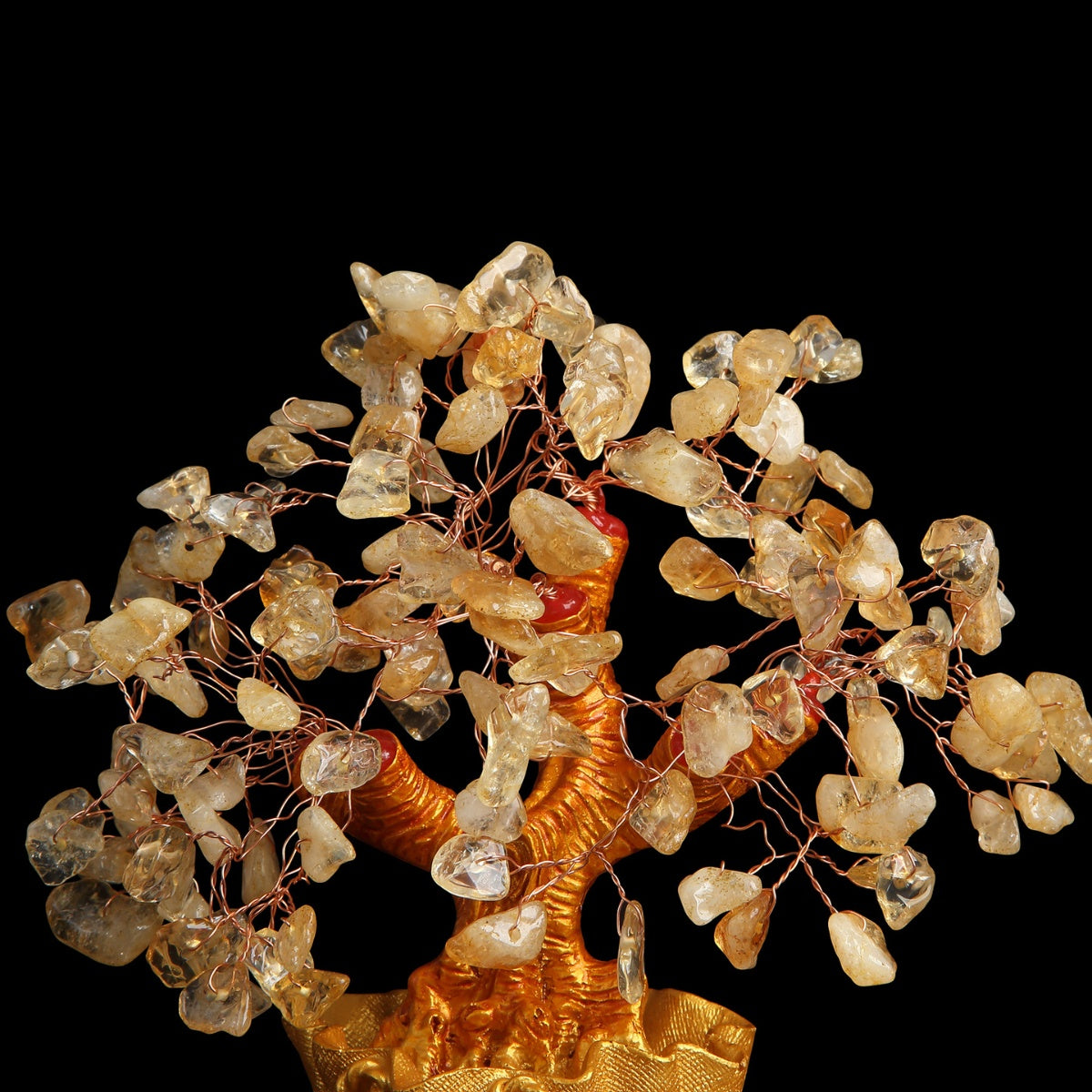 Citrine Money Tree for Prosperity - Feng Shui Gemstone Ornament