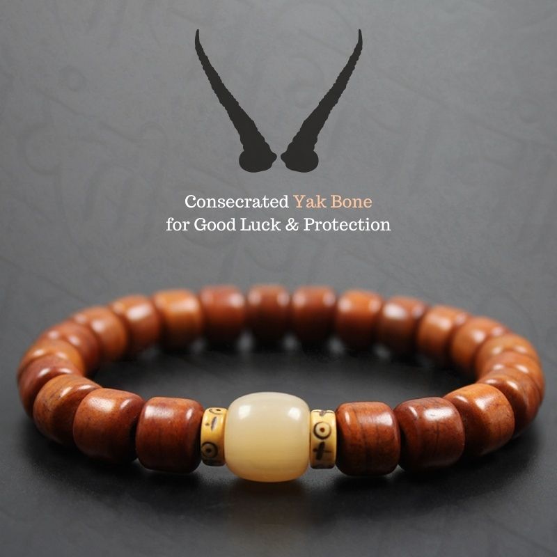 Tibetan Guardian Spirit Natural Yak Bone Bracelet