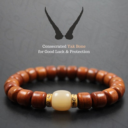 Tibetan Guardian Spirit Natural Yak Bone Bracelet