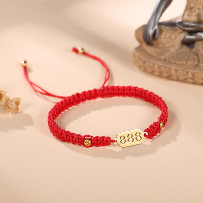 888 Wealth Luck Angel Number Bracelet