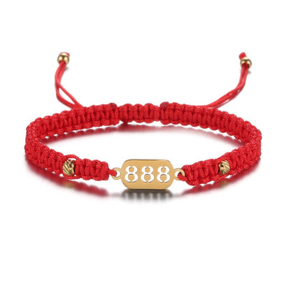 888 Wealth Luck Angel Number Bracelet
