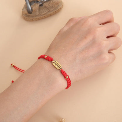 888 Wealth Luck Angel Number Bracelet