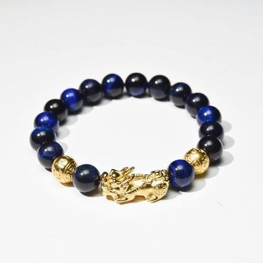 Blue Tiger Eye Pixiu Bracelet