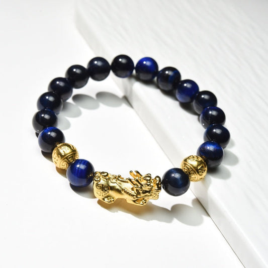 Blue Tiger Eye Pixiu Bracelet
