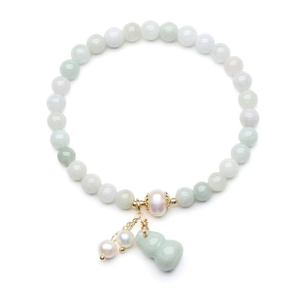 Light Green Jade Wu Lou Amulet Bracelet