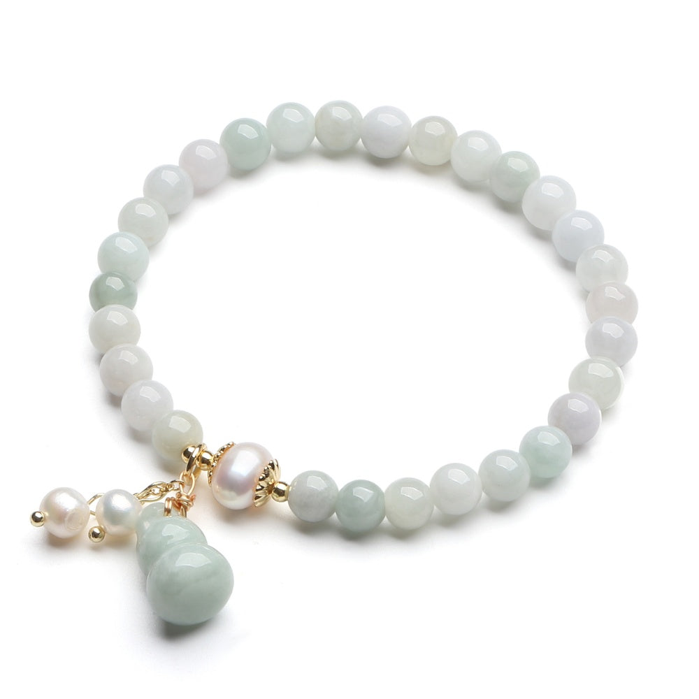 Light Green Jade Wu Lou Amulet Bracelet