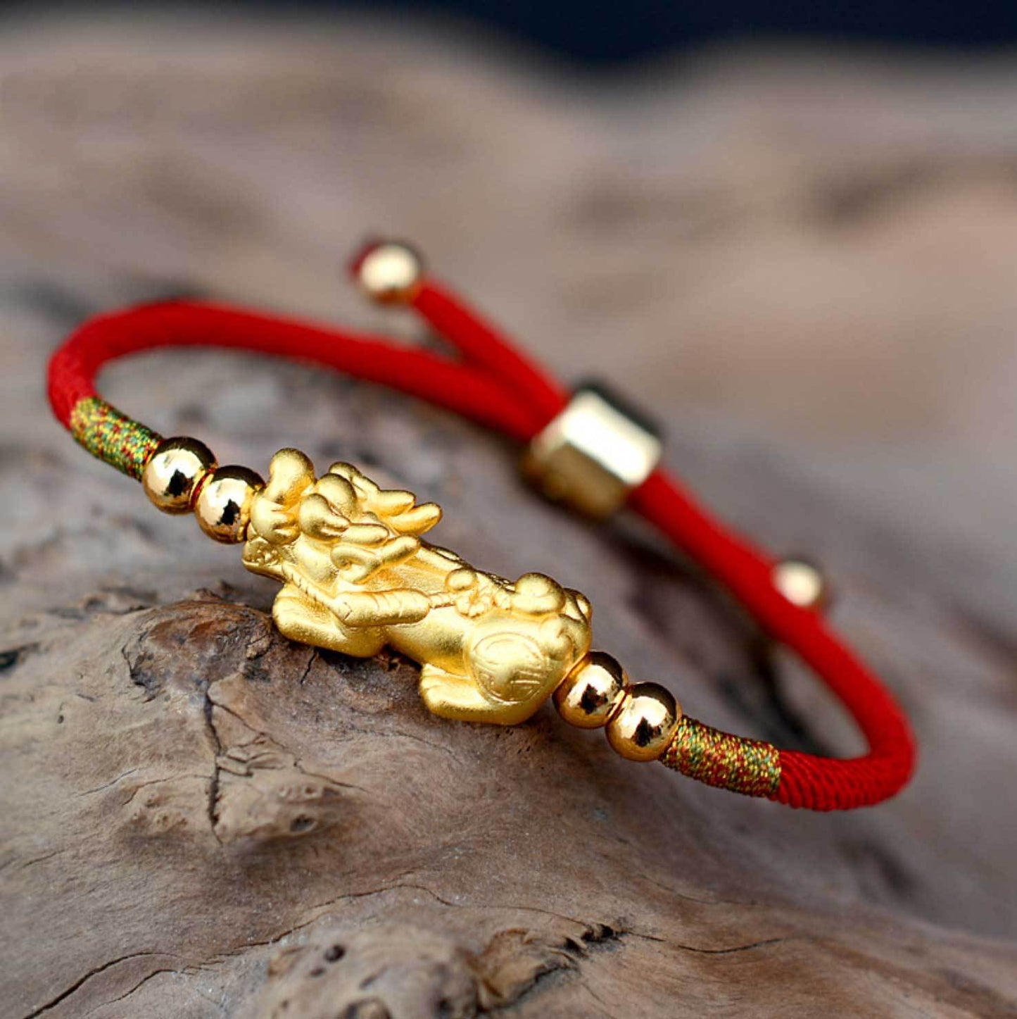 Feng Shui Piyao Wealth Bracelet - Red String