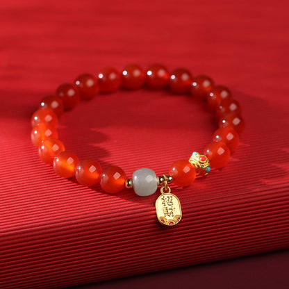 Red Agate Good Fortune Bracelet
