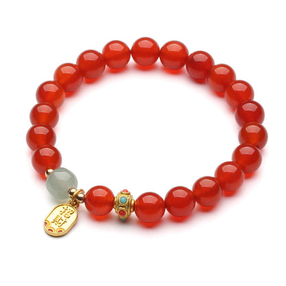 Red Agate Good Fortune Bracelet