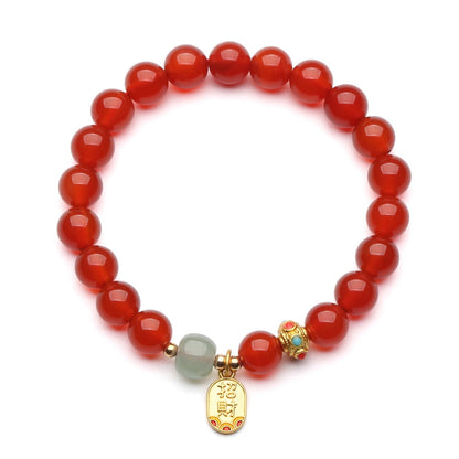Red Agate Good Fortune Bracelet