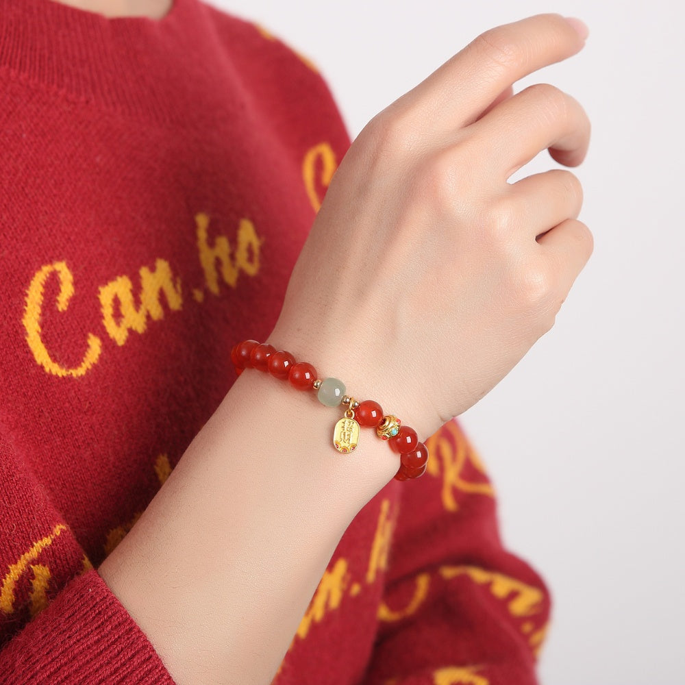 Red Agate Good Fortune Bracelet
