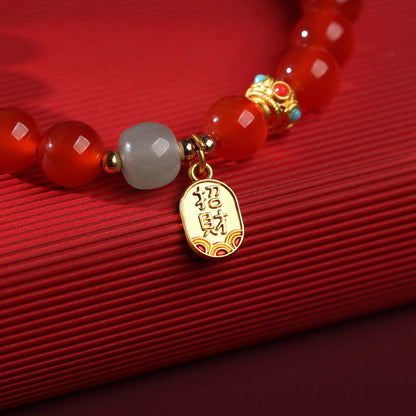 Red Agate Good Fortune Bracelet