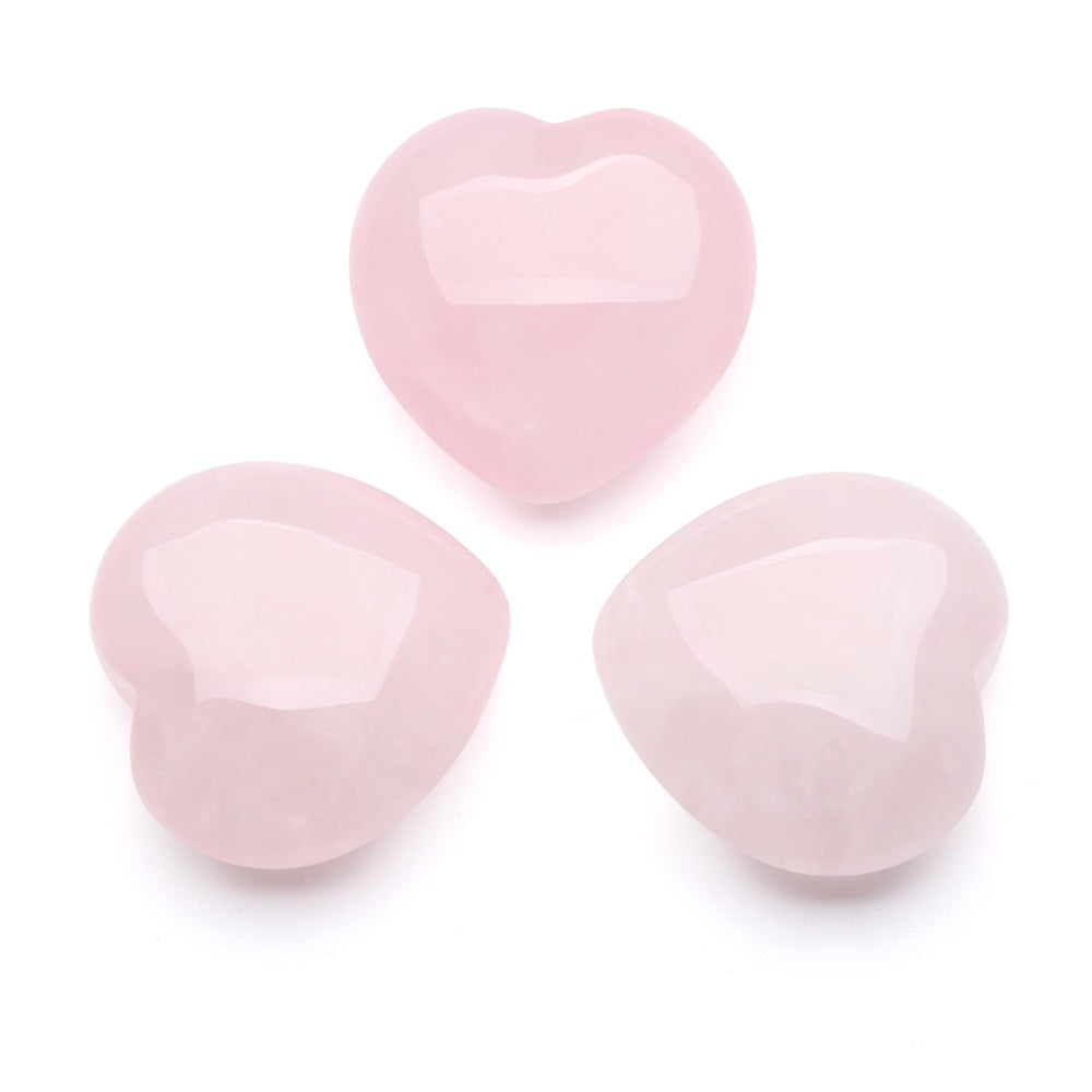 Rose Quartz Heart-Shaped Love Crystals - Love & Romance