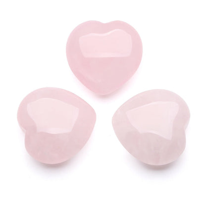Rose Quartz Heart-Shaped Love Crystals - Love & Romance