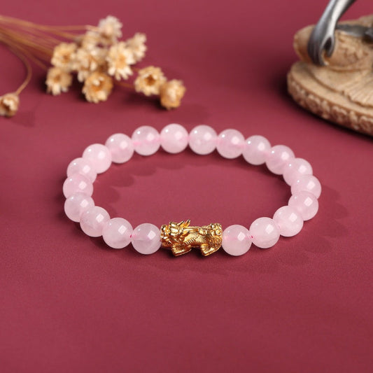 Rose Quartz Pixiu Love & Abundance Bracelet