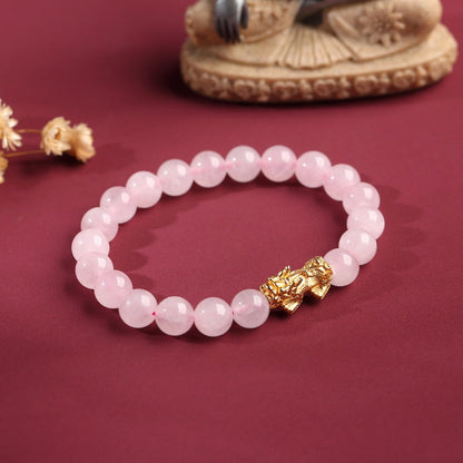 Rose Quartz Pixiu Love & Abundance Bracelet