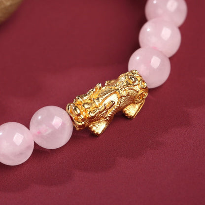 Rose Quartz Pixiu Love & Abundance Bracelet
