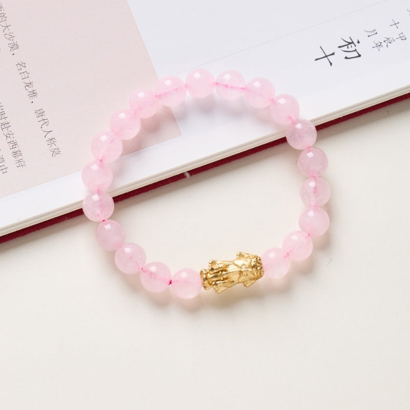 Rose Quartz Pixiu Love & Abundance Bracelet
