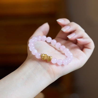 Rose Quartz Pixiu Love & Abundance Bracelet